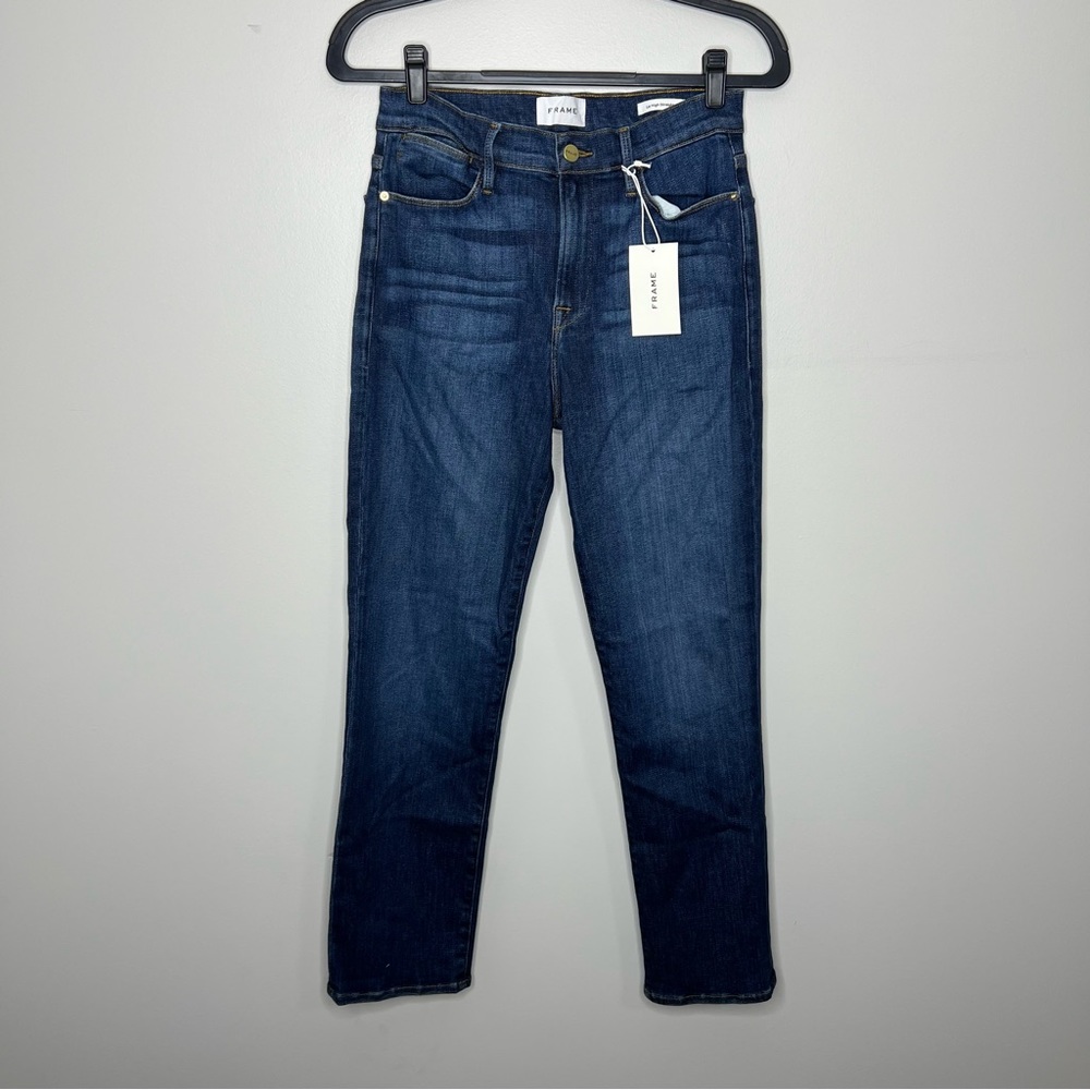 NWT FRAME Le High Straight Allesandro Medium Wash 30